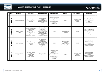 Marathon Training Plan Schedule for Beginners - Fullpotential, Garmin, Page 3