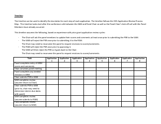 Panel Schedule and Timeline Template, Page 2