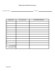 Form FS-92C Class C Bingo Card Refund Request - South Carolina, Page 2
