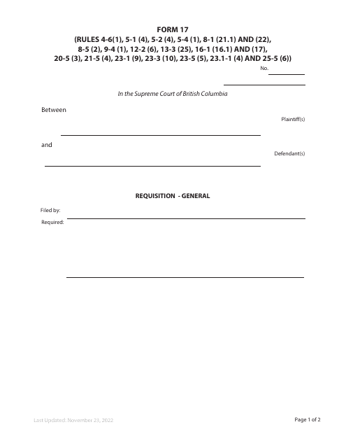 Form 17  Printable Pdf