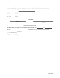 Form 38 Security for Receiver - British Columbia, Canada, Page 3