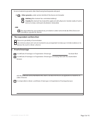 Form F5 Counterclaim - British Columbia, Canada, Page 5