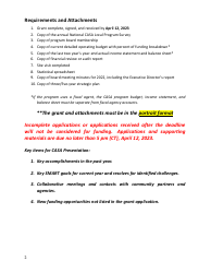 Casa Grant Application Form - South Dakota, Page 2