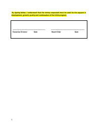Casa Grant Application Form - South Dakota, Page 5