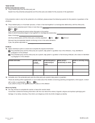 Form 12 (PFA720) Application About a Protection Order - British Columbia, Canada, Page 12