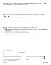 Form 12 (PFA720) Application About a Protection Order - British Columbia, Canada, Page 16