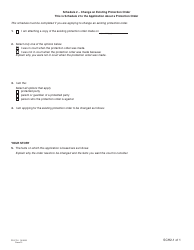 Form 12 (PFA720) Application About a Protection Order - British Columbia, Canada, Page 18