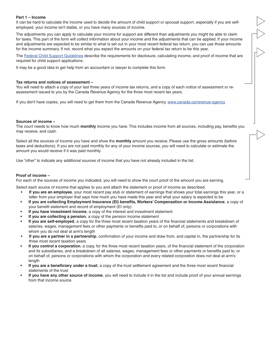 Form PFA713 (4) Financial Statement - British Columbia, Canada, Page 5