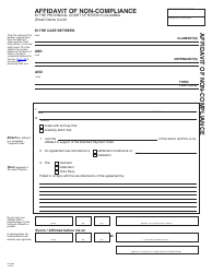 Document preview: Form SCL808 Affidavit of Non-compliance - British Columbia, Canada