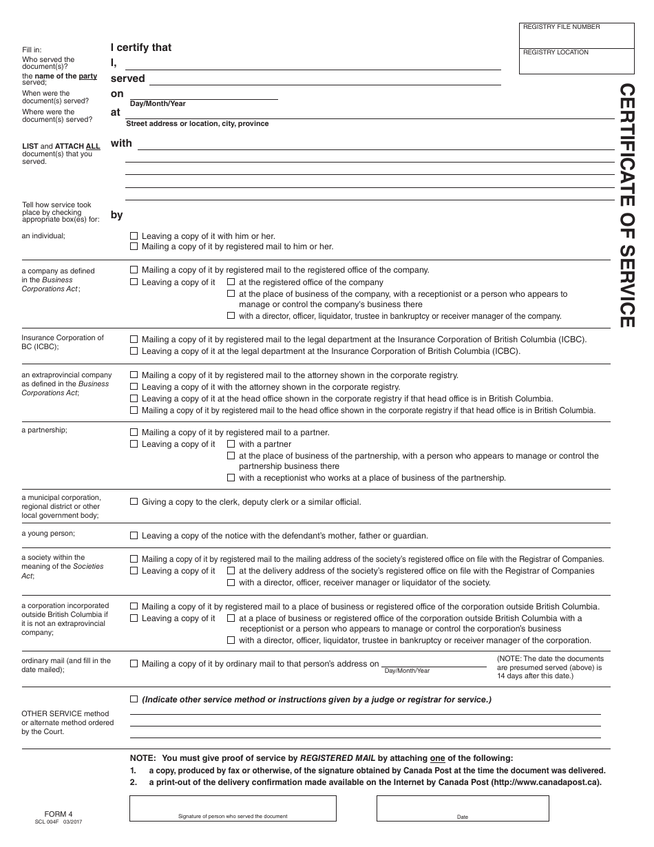 SCR Form 34 (SCL053) Notice of Civil Resolution Tribunal Claim - British Columbia, Canada, Page 7