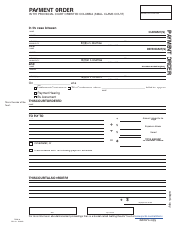 SCR Form 10 (SCL010) Payment Order - British Columbia, Canada, Page 3