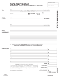 SCR Form 3 (SCL003) Third Party Notice - British Columbia, Canada, Page 5