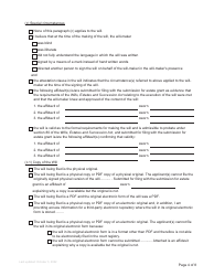 Form P4 Affidavit of Applicant for Grant of Probate or Grant of Administration With Will Annexed (Long Form) - British Columbia, Canada, Page 4