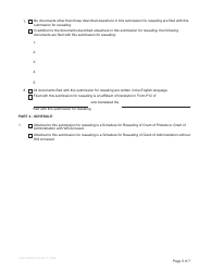 Form P21 Submission for Resealing - British Columbia, Canada, Page 5