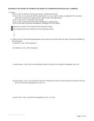 Form P2 Submission for Estate Grant - British Columbia, Canada, Page 7