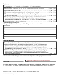 Form PA-611-022 Amateur Mixed Martial Arts Sanctioning Organization License Application/Renewal - Washington, Page 2