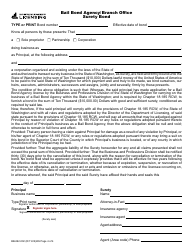 Form BB-692-002 Bail Bond Agency/Branch Office License Application - Washington, Page 4