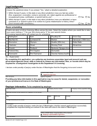 Form BB-692-001 Bail Bond Agent License Application - Washington, Page 2