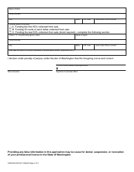 Form CEM650-005 Cemetery Prearrangement Sales License Application - Washington, Page 2