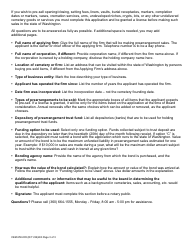 Form CEM650-005 Cemetery Prearrangement Sales License Application - Washington, Page 3
