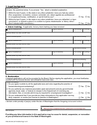 Form FDE-653-002 Funeral Director/Embalmer License Application - Washington, Page 3