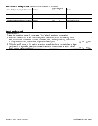 Form GEO-637-013 Geologist-In Training to Geologist License Application - Washington, Page 3