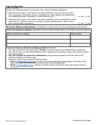 Form NP-659-007 Notary Public Commission Application - Washington, Page 2