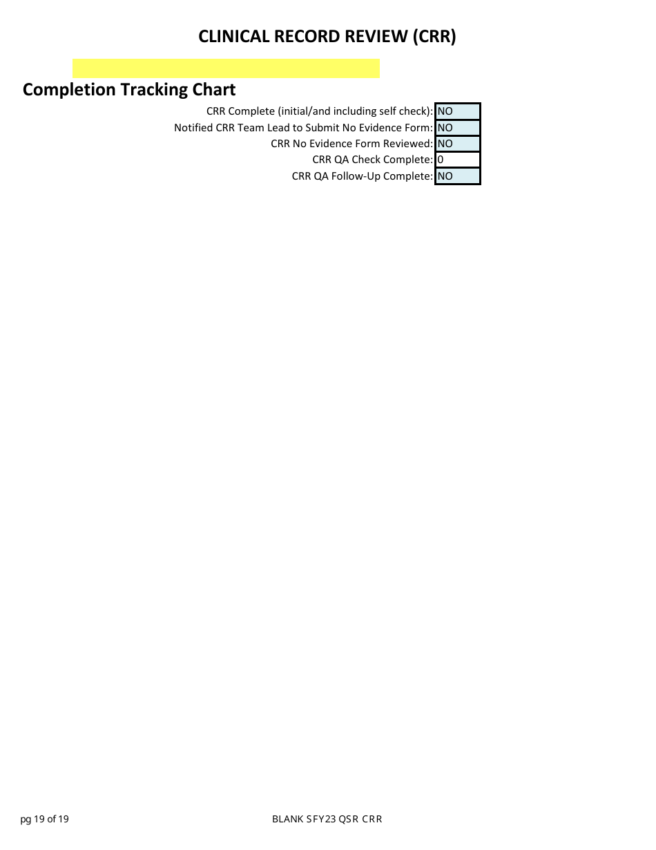 Clinical Record Review (Crr) - New Hampshire, Page 19