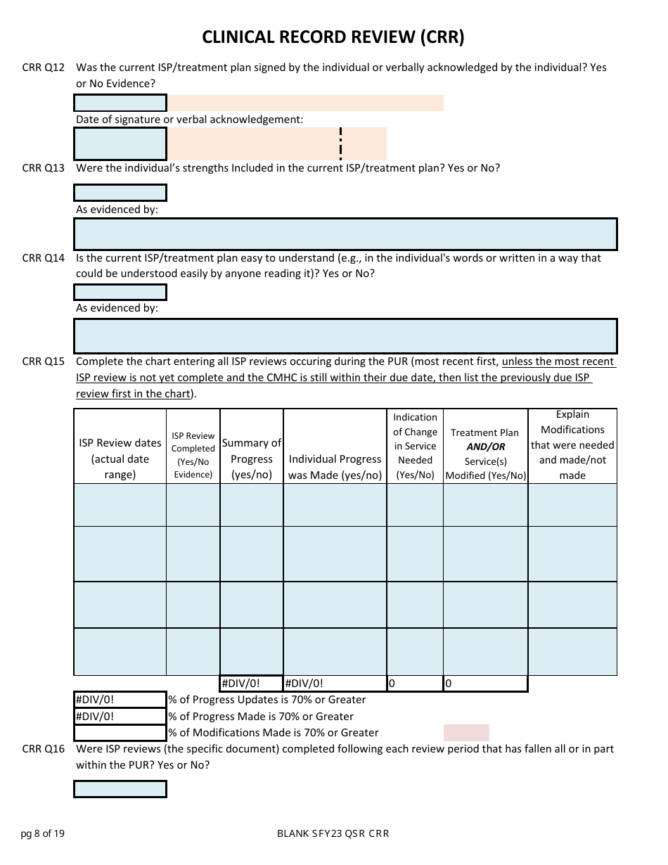 Clinical Record Review (Crr) - New Hampshire, Page 8