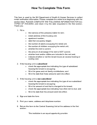 BFA Form 775 Rental Verification Request - New Hampshire, Page 2