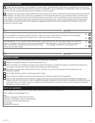 Form NWT9357 Application for Indigenous Language Revitalization (Ilr) Scholarship - Northwest Territories, Canada, Page 2