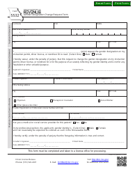 Document preview: Form 5532 Gender Designation Change Request Form - Missouri