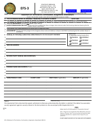 Document preview: Form EFS-3 Statement of Termination, Continuation, Assignment, Amendment - Oregon
