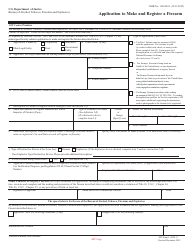 ATF Form 1 (5320.1) Application to Make and Register a Firearm