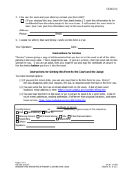 Form CN-306 Request for Appointed Attorney (Lawyer) for Child - Alaska, Page 2