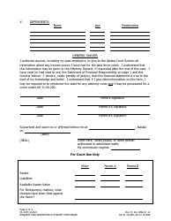 Form DL-109 Request for Appointed Attorney for Minor - Alaska, Page 4