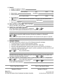 Form DR-100 Petition for Dissolution of Marriage (No Minor Children) - Alaska, Page 2