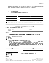 Form DR-345 Request for Hearing About Registered Support Order - Alaska, Page 2