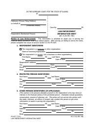 Document preview: Form PG-827 Law Enforcement Information Sheet - Alaska
