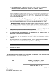 Form MC-115 Petition for 90-day Commitment - Alaska, Page 2