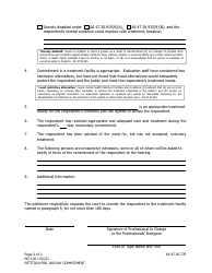 Form MC-120 Petition for 180-day Commitment - Alaska, Page 2