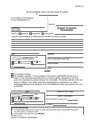 Form MC-505 Request to Dismiss Proceedings - Alaska