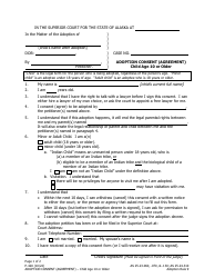 Document preview: Form P-420 Adoption Consent (Agreement) - Child Age 10 or Older - Alaska