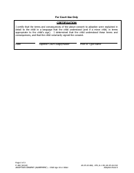 Form P-420 Adoption Consent (Agreement) - Child Age 10 or Older - Alaska, Page 2