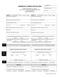 Marriage License Application - Alaska, Page 2