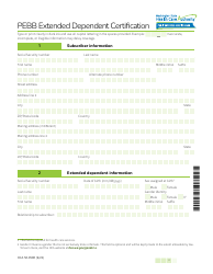 Form HCA50-0500 Pebb Extended Dependent Certification - Washington, Page 3