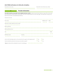 Form HCA50-0142 Pebb Certification of a Child With a Disability - Washington, Page 5