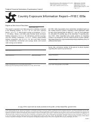 Form FFIEC009A Country Exposure Information Report
