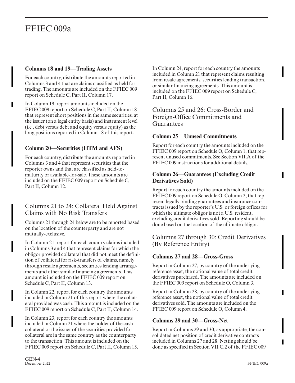 Instructions for Form FFIEC009A Country Exposure Information Report, Page 6