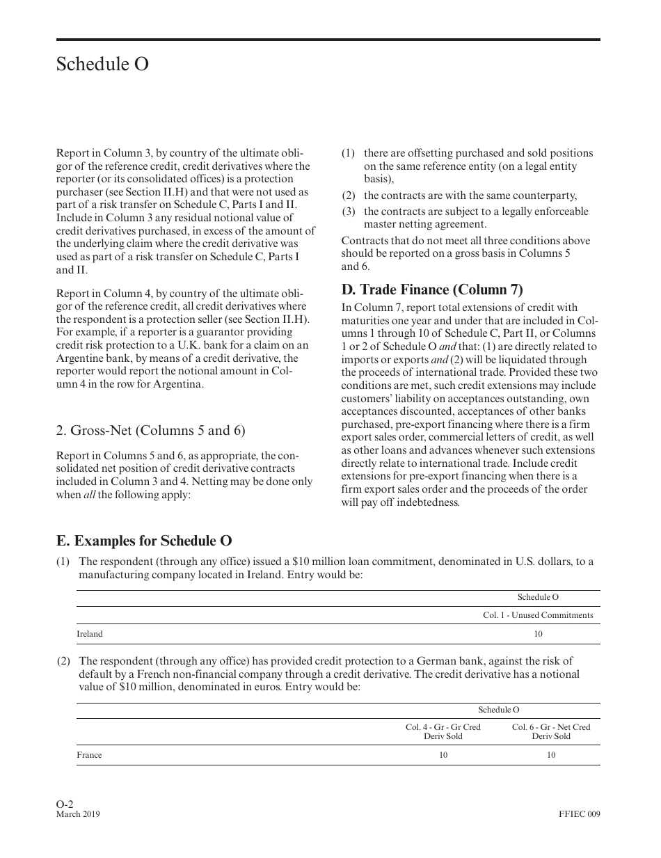 Instructions for Form FFIEC009 Country Exposure Report, Page 32